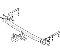 Фаркоп ТСУ Toyota RAV-4 з/к на двери 2009-2012 гг AvtoS TY 23