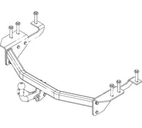 Фаркоп ТСУ Toyota ALPHARD 2008-2014 гг AvtoS TY 39
