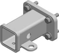 Адаптер фаркопа (под квадрат 50x50 мм; на 4 болта; М10-83x56 мм) AvtoS Z2-14