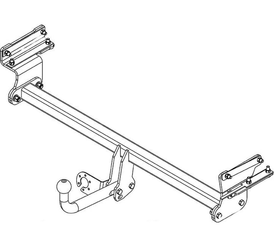 Фаркоп ТСУ Nissan QASHQAI J11 с 2014 г AvtoS NS 25 1