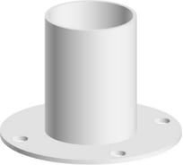 Защитный столб белый, 100 мм Parallax Параллакс 610WN1000-ZCH