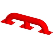 Защита бордюра (колесоотбойник, тип 2), красная, 500 мм Parallax Параллакс 602RD2502-ZCH