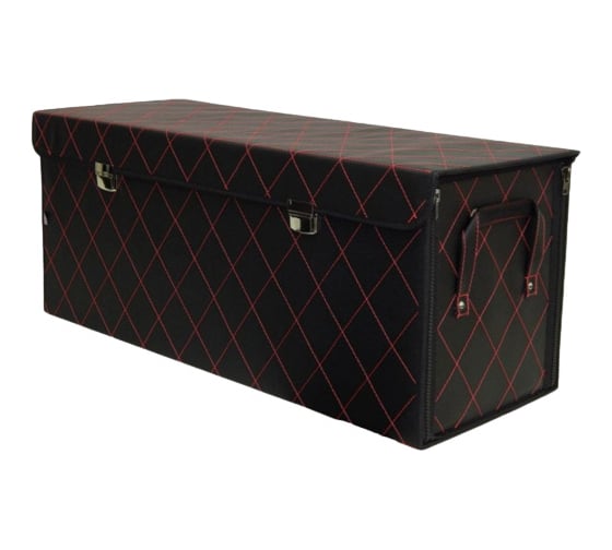 Органайзер в багажник A&P Премьер размер XXL, искусственная кожа, черный с красной прострочкой OPRR15541 1