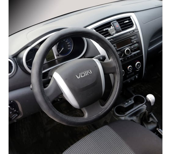 Оплетка на руль VOIN CLASSIK экокожа, M d=38см, черный OPLV0801