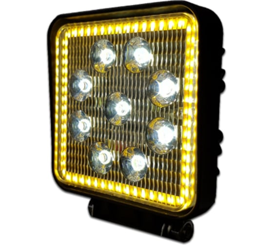 Рабочий свет ZOOML 10-60V 27W 6500-7000К Bright (Epistar/9, ангельские глазки,110х110х35) WL-334007SHB 1