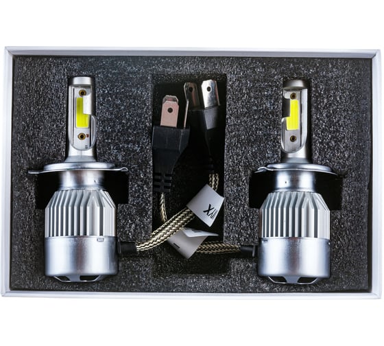 Светодиодные автолампы MYX Light C9 H4, 12 В, 25 Вт, COB, 6000 K, 2 шт. 10904 010904 MYX010904