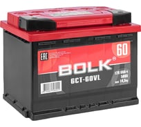 Аккумулятор BOLK Standart 60 А/ч прямой L+ 242x175x190 L2 EN 500 А B 60-3-L