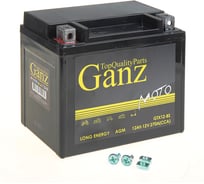 Аккумулятор мото GANZ AGM 12 А/ч прямой L+ 152x87x132 мото EN 270 А GN1212
