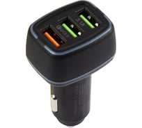 Автомобильное зарядное устройство Red Line 1 USB QС 3.0 18 Вт, 2 USB 3.1 А УТ000027495