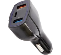 Автомобильное зарядное устройство Red Line 2 USB и Type-C, 25 Вт, QC УТ000029868
