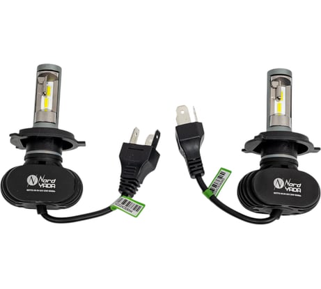 Светодиодная лампа головного света Nord-Yada S1-1 LED, H4, 9-32 В, 25 Вт, 6500 К, 4000 Лм 907773