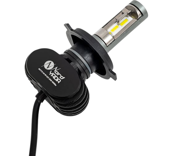Светодиодная лампа головного света Nord-Yada S1-1 LED, H4, 9-32 В, 25 Вт, 6500 К, 4000 Лм 907773