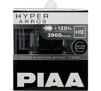 Галогенные лампы PIAA HYPER ARROS H9 3900K 55W светоотдача +120%, 2 шт. HE-905-H9