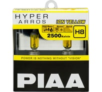 Галогенные лампы для сложных погодных условий PIAA HYPER ARROS ION YELLOW H8 2500K 35W, 2 шт. HE-994Y-H8