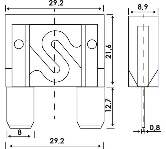 Плавкие предохранители Alca Maxi 50 A, 20 шт. бокс 665200