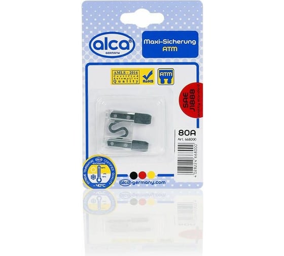 Флажковые предохранители Alca макси 80 А 668000