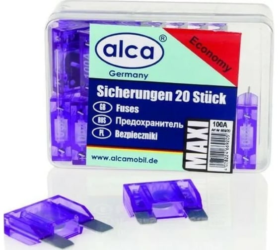 Плавкие предохранители Alca Maxi 100 A, 20 шт. 669200