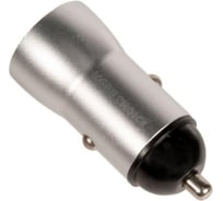 Автомобильная зарядка Hoco AC31, два разъема USB, 2.4A, серебро 776794