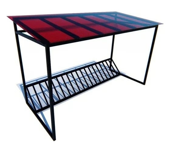 Велопарковка 7 скамеек Велостоп 7 RAL 9005 17007/ВП_ВСТОП_7/9005