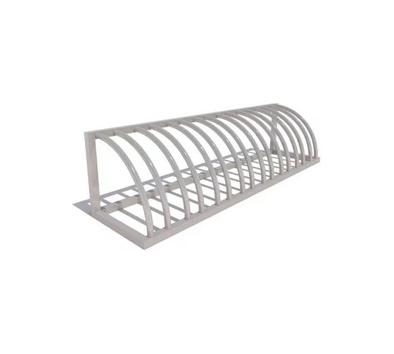 Велопарковка 7 скамеек Велостоп 9 RAL 7040 17015/ВП_ВСТОП_9/7040