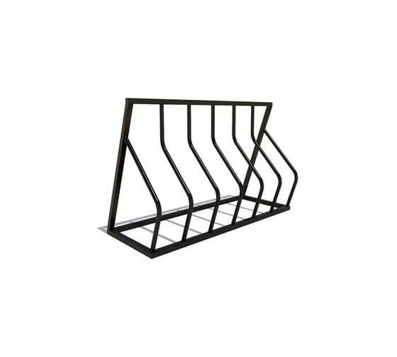 Велопарковка 7 скамеек Велостоп 6 RAL 9005 17006/ВП_ВСТОП_6/9005