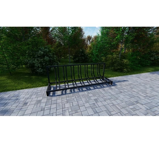 Велопарковка 7 скамеек Велостоп 2 17002/ВП_ВСТОП_2/9005