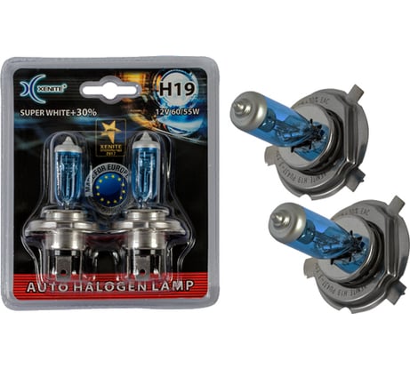 Автомобильная лампа XENITE H19, SUPER WHITE+30%, 2 шт. 1007150