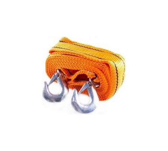Буксировочный трос Forsage тканая лента, 4 м, 3.5 т, с крюками 3196 ST-205-4M