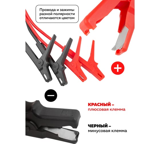 Стартовые провода Forsage F-884S525 500 A, 2.5 м, в чехле 28842