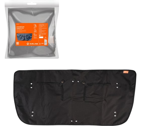 Утеплитель радиатора AIRLINE для а/м ГАЗон Next, полиэстер/войлок, цвет черный ADAT011 1
