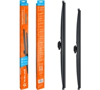 Щетки стеклоочистителя комплект AIRLINE 600/400мм (24/16) зимние с креплением Крючок 9x3, 9x4 мм, 2 штуки AWBM160