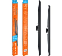 Щетки стеклоочистителя комплект AIRLINE 650/400мм (26/16) зимние с креплением Крючок 9x3, 9x4 мм, 2 штуки AWBM161