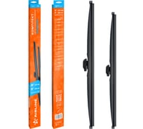 Щетки стеклоочистителя комплект AIRLINE 600/450мм (24/18) зимние с креплением Push Button 19 мм, 2 штуки AWBM178