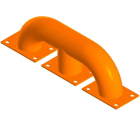 Защита бордюра Parallax (колесоотбойник, тип 2) оранжевый 1250 мм 602OR10002-ZCH 1