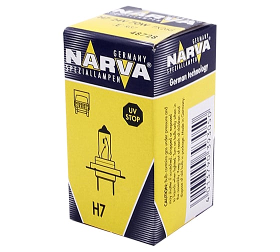 Автолампа NARVA H7 70 PX26d 24V 1 10 100 HIT 487283000