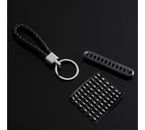Брелок для ключей Cartage петля с номером сотового, черный 5364723