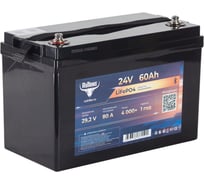 Аккумуляторная батарея литиевая LiFePO4 Rutrike 24V/60Ah/80A BT/Display 026044