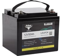 Аккумуляторная батарея литиевая LiFePO4 Rutrike 12V/50Ah/50A (6-GFM-38) 026042