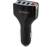 Автомобильное зарядное устройство Energy ET-17A 4 USB Q30, чёрный 100284