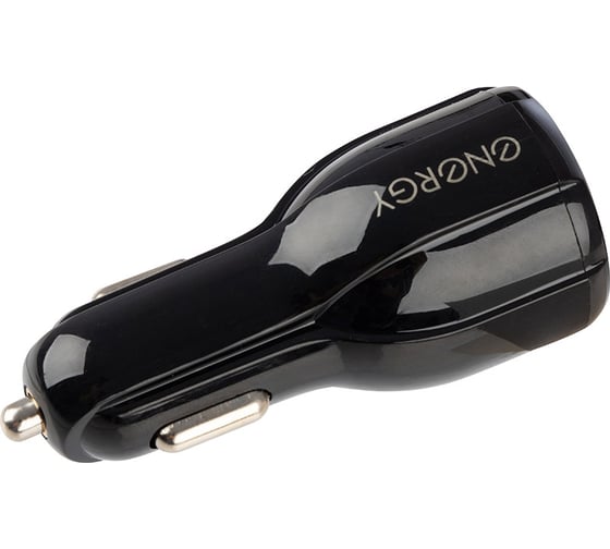Автомобильное зарядное устройство Energy ET-16A 2 USB Q30, чёрный 100283