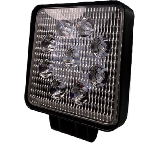 Рабочий свет ZOOML, 9–32 В, 27 Вт, 6500–7000 К, Standard, Epistar/9, направленный, 110x110x30 мм WL-334007SH 1