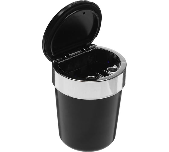 Пепельница для авто в подстаканник TORSO с подсветкой, черный 5182349