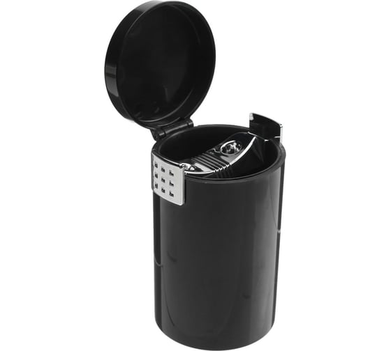 Пепельница для авто в подстаканник TORSO, черный 5182354