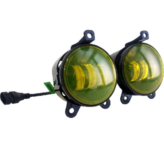 Фара ZOOML ПТФ LED 12–24 В, 45 Вт, 3000–3500 К, Cree/9, Lada Priora, Газель, Yellow, 95x85x75 мм FL-L01Y 1