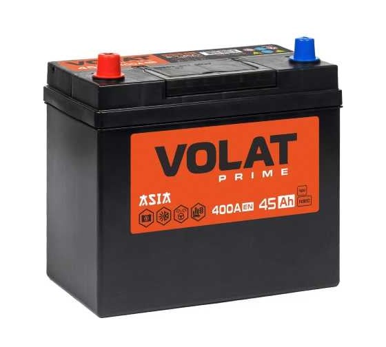 Аккумуляторная батарея VOLAT Prime Asia, 45 А·ч, L+, без борта VSA451 1