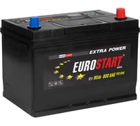 Аккумуляторная батарея EUROSTART Extra Power Asia, 90 А·ч, R+, нижний борт EUA900
