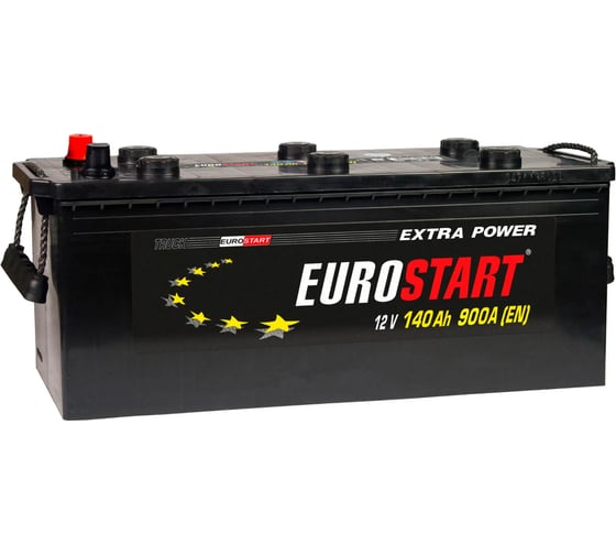 Аккумуляторная батарея EUROSTART Extra Power, 140 А·ч, R+ EUT1404 1