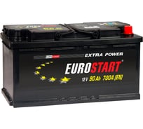 Аккумуляторная батарея EUROSTART Extra Power, 90 А·ч, R+ EU900