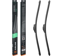 Щетки стеклоочистителя AIRLINE комплект (2 шт) 500/500мм (20/20) бескаркасные PLUS с креплением Крючок 9х3, 9х4 мм AWBBN001