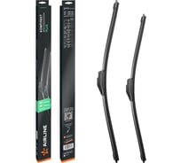 Щетки стеклоочистителя AIRLINE комплект (2 шт) 650/350мм (26/14) бескаркасные PLUS с креплением Крючок 9x3, 9x4 мм AWBBN007